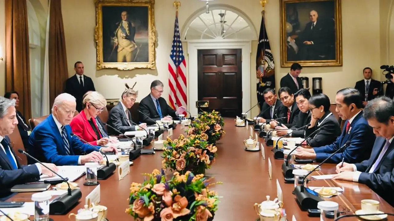Presiden RI Jokowi Bertemu Presiden AS Joe Biden di Washington DC