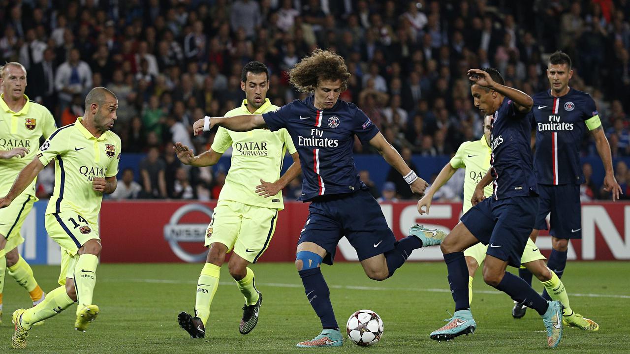 PSG vs Barcelona. (Yoan Valat/EPA)