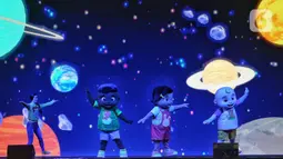 Pertunjukan musikal interaktif ini diadaptasi dari serial animasi anak terpopuler di dunia. (Liputan6.com/Angga Yuniar)