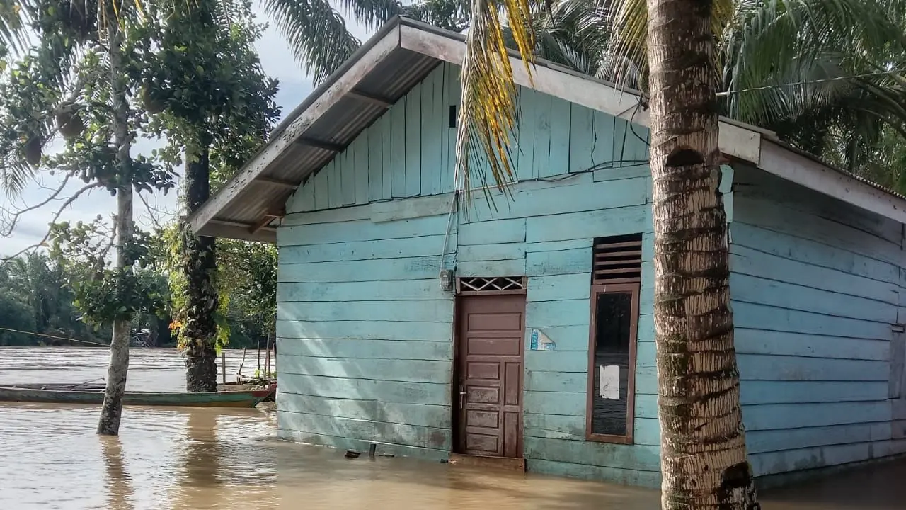 Banjir  menggenangi rumah warga  Kabupaten Aceh Singkil (BPBD Kabupaten Aceh Singkil)