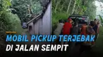 Momen apes dialami oleh seorang pengemudi mobil pick up ketika memakai google maps.