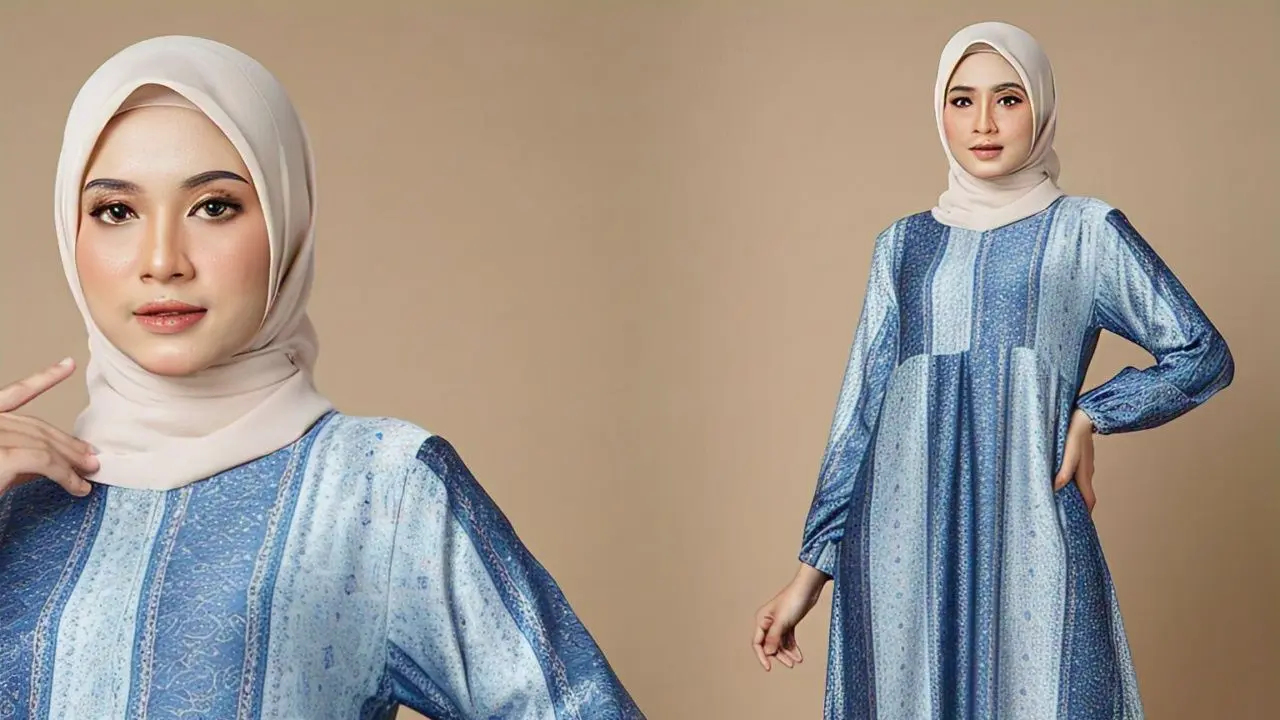 Pilihan Gamis Melayu Modern Terbaru/Via Meta AI
