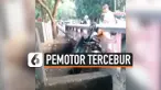 PEMOTOR DITEMUKAN TEWAS USAI TERCEBUR KE SELOKAN
