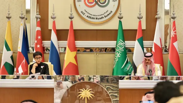 Menteri Luar Negeri (Menlu) RI Retno Marsudi di ASEAN-GCC Summit (KTT ASEAN-GCC). (Dok Kemlu RI)