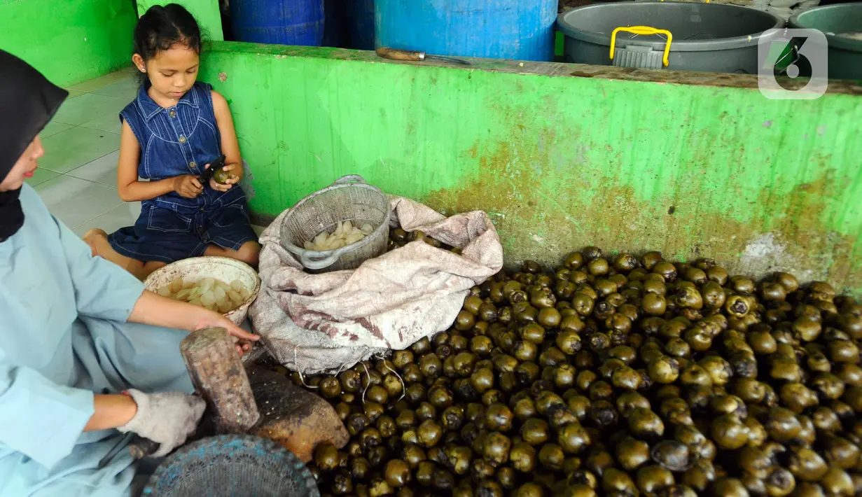 Dalam sehari, mereka mampu menghasilkan 100 kilogram kolang-kaling. (merdeka.com/Arie Basuki)
