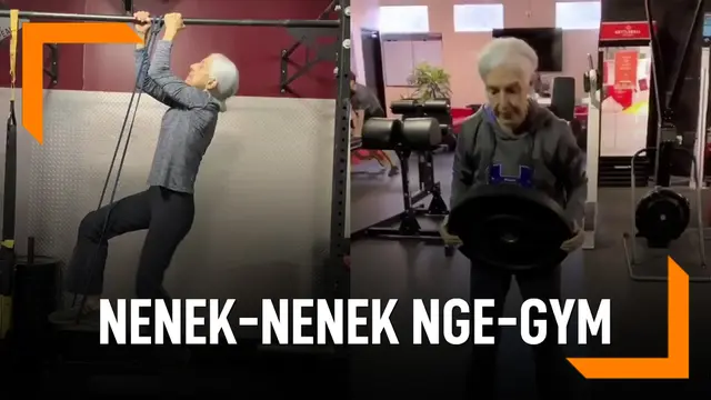 VIDEO: Nenek 72 Tahun Ini Masih Kuat Nge-Gym