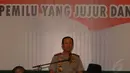 Kepala Polri Jenderal Sutarman saat memberi sambutan di acara deklarasi damai jelang pengumuman pemenang pilpres 2014, di Balai Kartini, Jakarta, (20/7/14) (Liputan6.com/Miftahul Hayat)