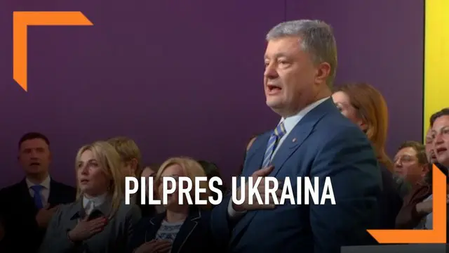 Calon Presiden Ukraina Petro Poroshenko mengakui kekalahannya dalm Pilpres Ukraina 2019.
