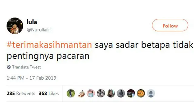 Deretan Twit Kocak Terima Kasih Mantan, Ngenes tapi Bikin Tertawa