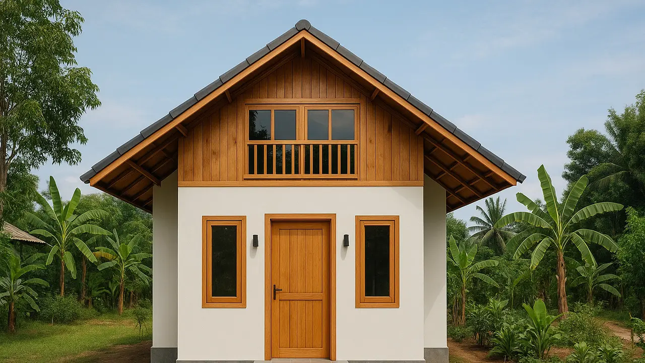 Apakah Desain Rumah Sederhana dengan Mezzanine Cocok untuk Lahan Luas/Ilustrasi gambar AI