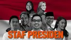 Presiden Joko Widodo umumkan staf khususnya pada 21 November 2019. Terdapat 14 staf khusus presiden, tujuh di antaranya merupakan staf baru dan berusia muda.