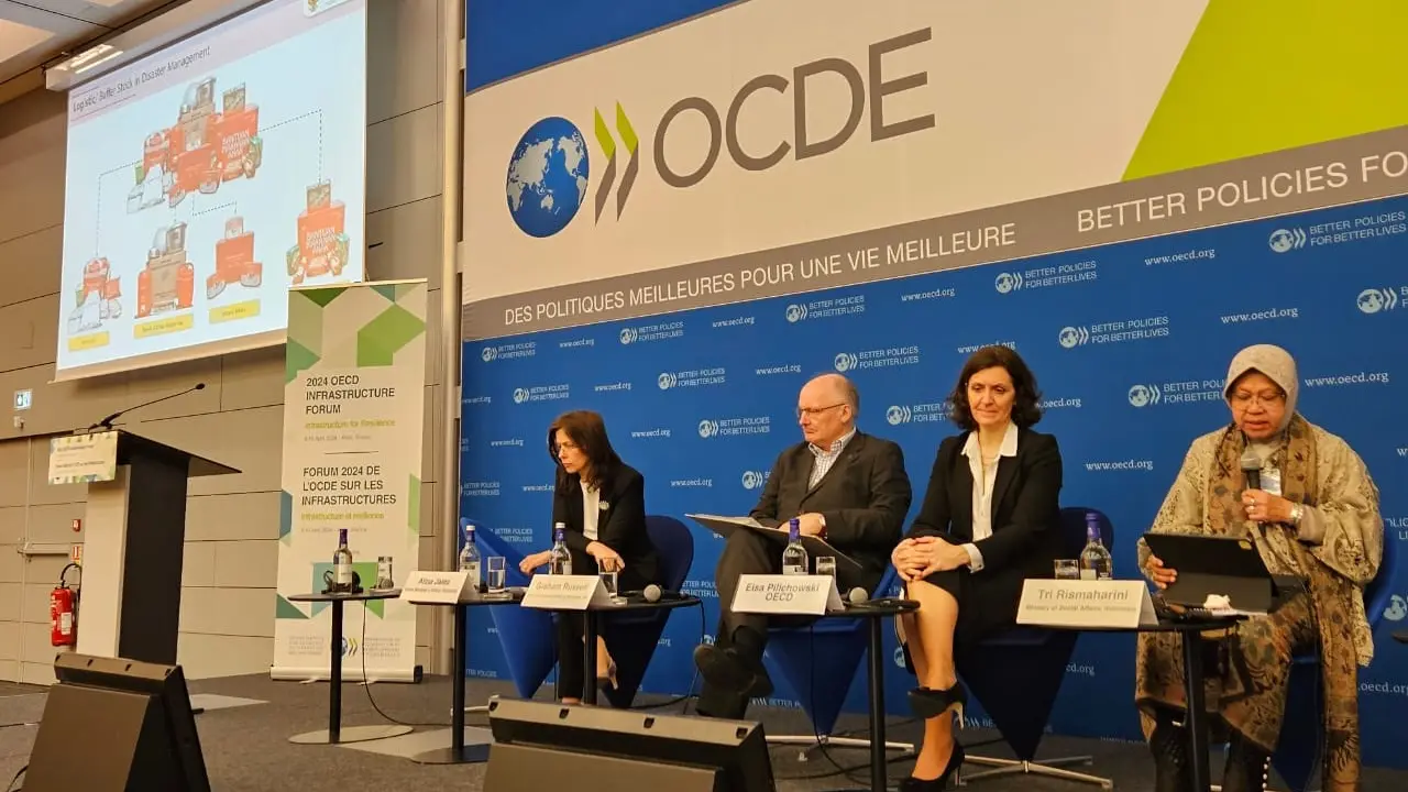 Forum Infrastruktur Organisation for Economic Cooperation and Development (OECD) Rabu (10/4) waktu Prancis, menyelenggarakan diskusi soal menggali mekanisme efektif untuk melibatkan masyarakat dan pemangku kepentingan dalam upaya membangun ketahanan infra