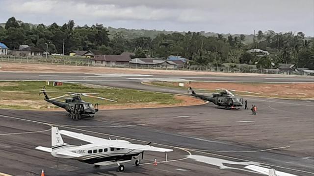 lima armada helikopter dan pesawat digunakan bantu pencarian helikopter MI-17