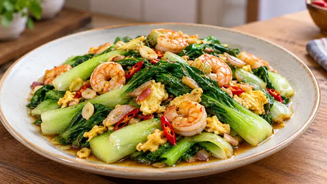 Tumis Pokcoy Saus Tiram Versi Berprotein