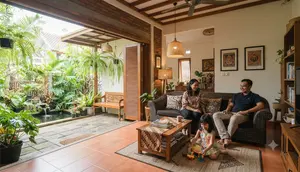 8 Rumah dengan Half Outdoor Living Room, Tren Baru untuk Iklim Tropis
