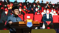 Gus AMI, sapaan akrab Muhaimin Iskandar saat menghadiri Kongres XX PMII di Balikpapan, Kalimantan Timur, Rabu, 17 Maret 2021.