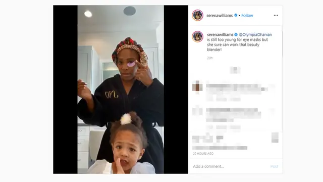 Serena Williams dan Alexis Olympia