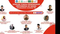 Diskusi virtual dengan tajuk Pendidikan Indonesia di Era Pandemi yang digelar Kamis (30/7/2020). (Ist)