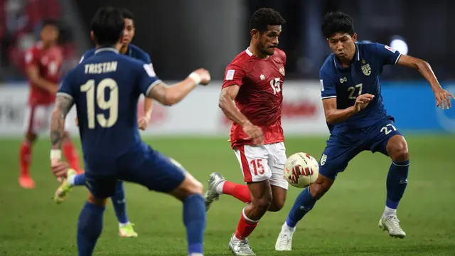 Foto: Kena Mental, Timnas Indonesia Langsung Tertekan dan Takluk 0-4 dari Thailand di Leg Pertama Final Piala AFF 2020