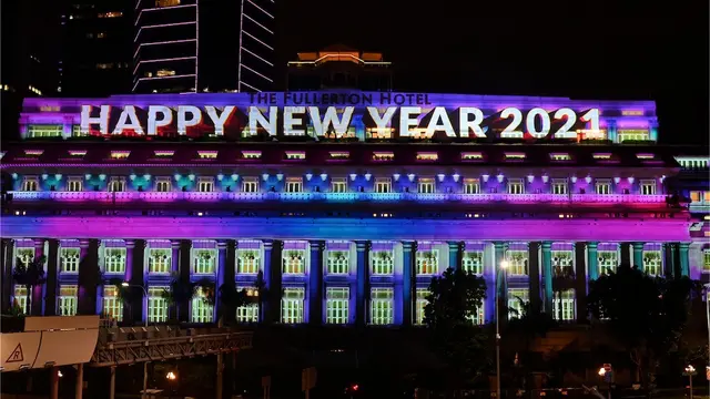 Dimulai Sejak Awal Desember, Pertunjukan Cahaya 'Shine a Light' Terangi Marina Bay Singapura di Malam Tahun Baru