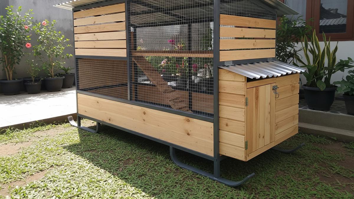 9 Desain Kandang Ayam Rangka Baja Ringan Kombinasi Kayu, Solusi Modern dan Kuat