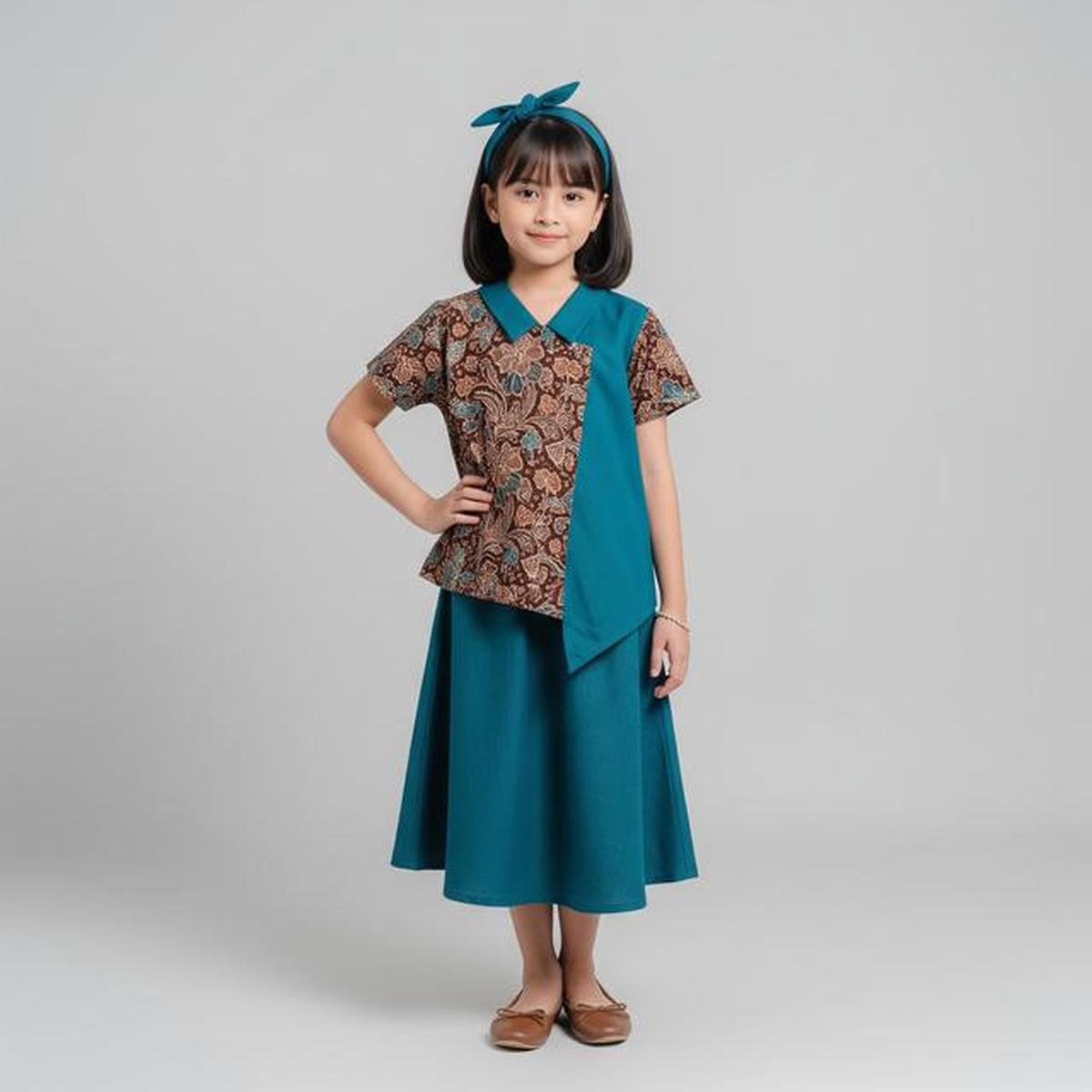 8 Model Atasan Batik Anak Perempuan yang Stylih, Manis untuk Acara Formal Keluarga
