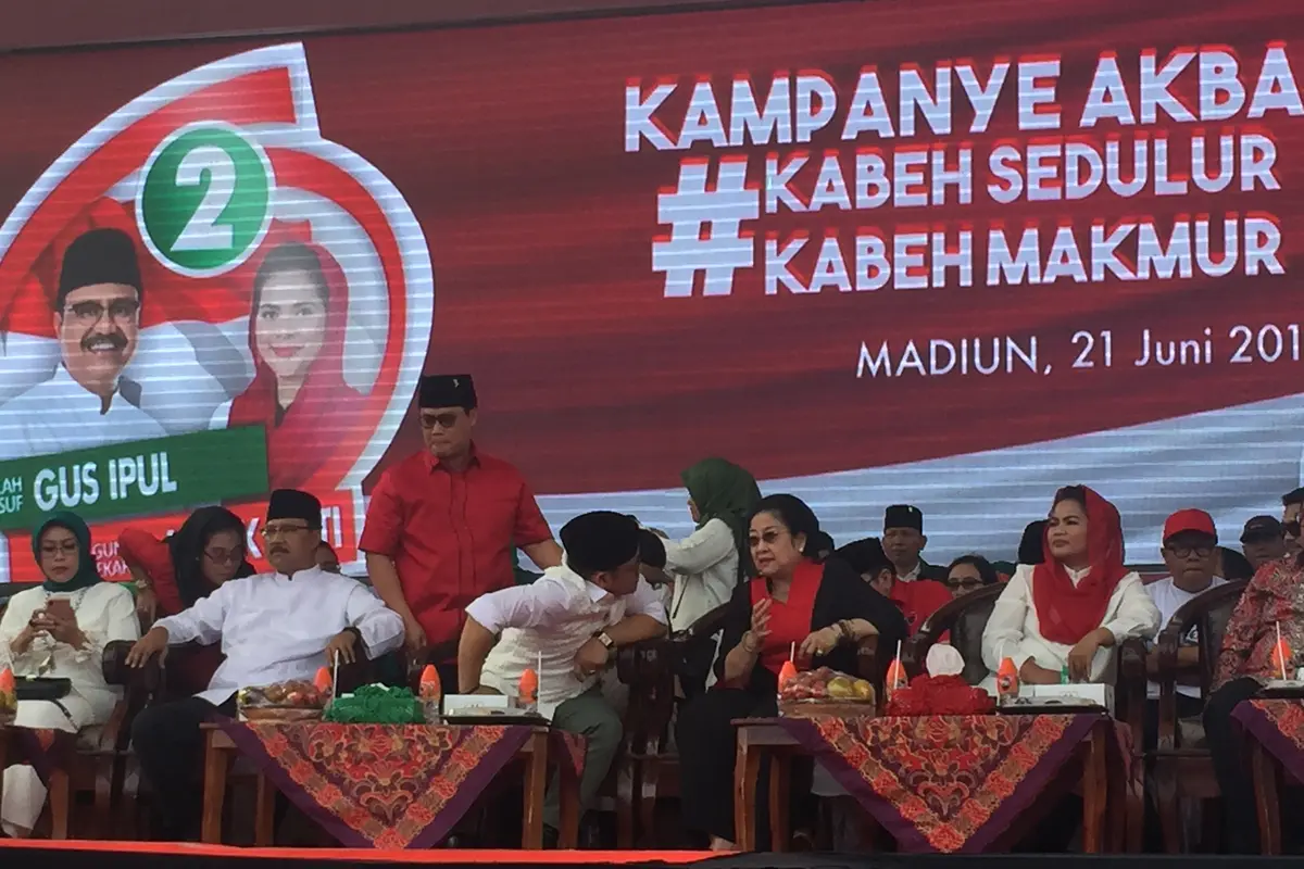Megawati dan Cak Imin Turun Gunung Kampanyekan Gus Ipul-Puti di Madiun