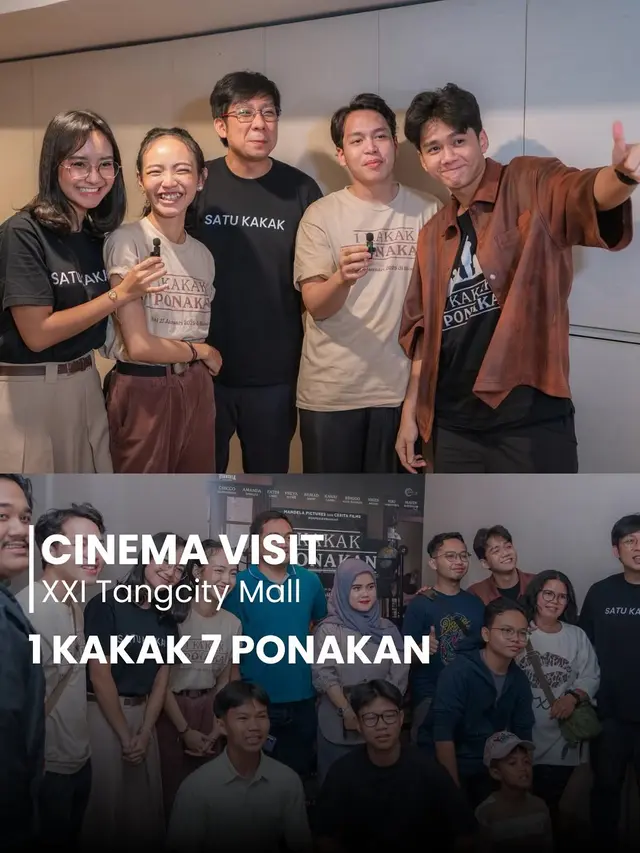 6 Potret Pemain 1 Kakak 7 Ponakan Cinema Visit, Raup 147 Ribu hingga Hari Ketiga