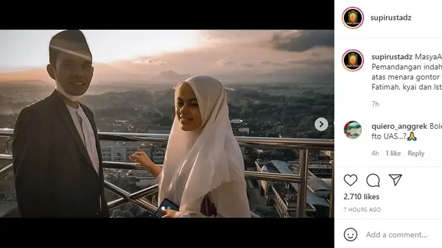 Ustaz Abdul Somad dan Fatimah Az Zahra (https://www.instagram.com/p/CPHoweYH7Ql/)