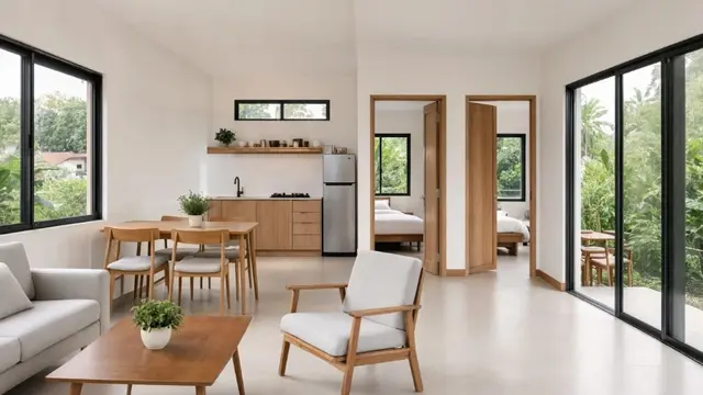Rumah Kecil di Desa dengan 2 Kamar (AI Generated)