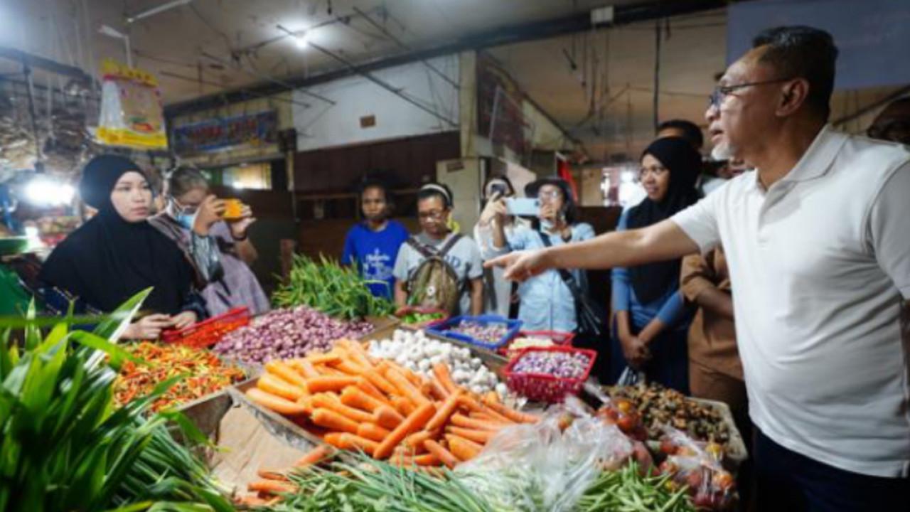 Tinjau Pasar di Jayapura, Mendag Zulkifli Hasan Temukan Harga Bahan Pokok Sudah Stabil