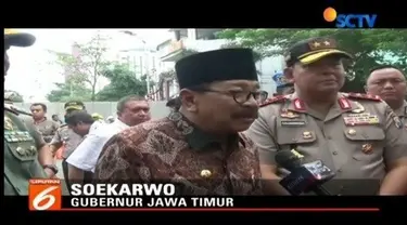 Usai amblesnya Jalan Raya Gubeng Surabaya, Gubernur Jatim Soekarwo, meninjau langsung lokasi. Gubernur menyatakan, tim ahli lebih berkompeten menjelaskan kejadian tersebut.