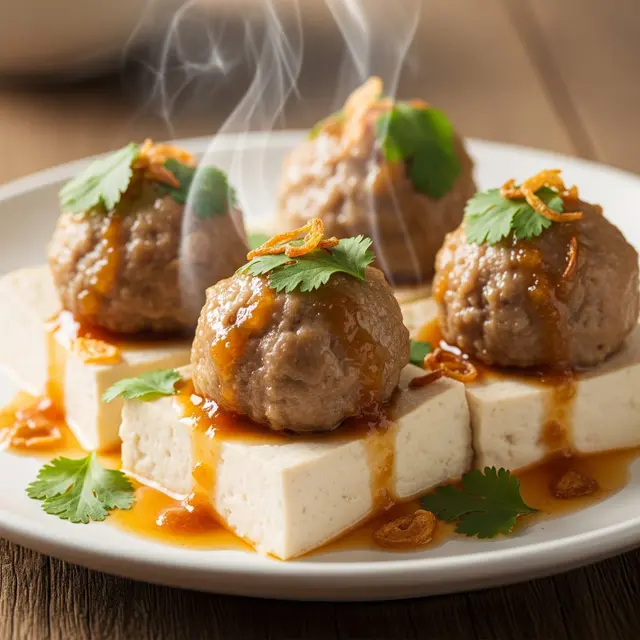 Resep Bola Daging Kukus Lembut dan Juicy (Image by Gemini AI)