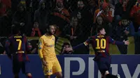 Perayaan Gol Bersejarah Messi (AFP)