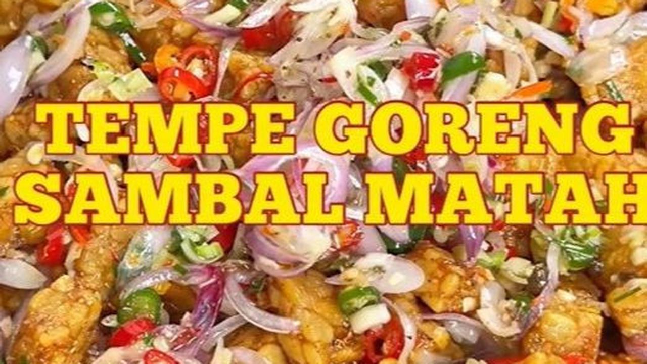 7. Tempe Goreng Sambal Matah