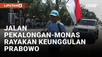 Rayakan Hasil Real Count Sementara, Pendukung Prabowo Jalan Kaki dari Pekalongan ke Monas