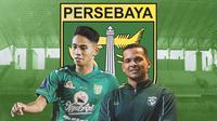 Persebaya Surabaya - Marselino Ferdinan dan Leo Lelis (Bola.com/Adreanus Titus)