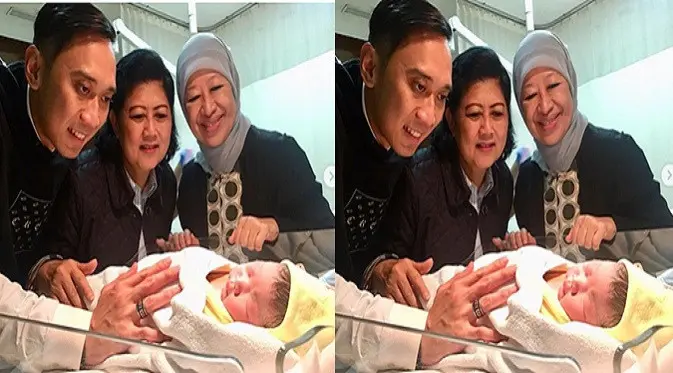 Cucu keempat SBY lahir pagi ini, Senin, 1 Januari 2018. (Instagram Ani Yudhoyono)