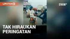 AMBULANCE INGIN LEWAT TAK DIHIRAU, TERJADI KERIBUTAN ANTARA PENGENDARA MOTOR DAN RELAWAN