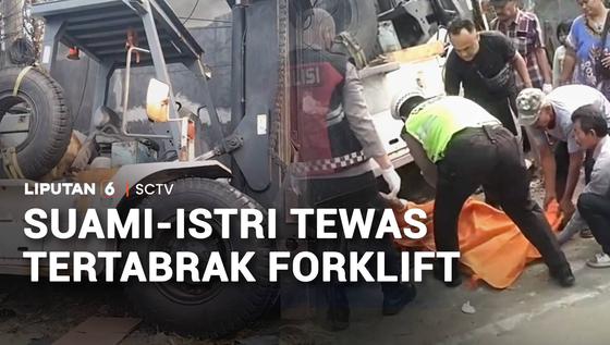 Suami-Istri Tewas Tertabrak Forklift