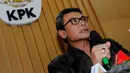 KPK menetapkan Menteri Agama Suryadharma Ali sebagai tersangka kasus tindak pidana korupsi pengadaan barang dan jasa haji pada 2012-2013 di Kementerian Agama, Kamis (22/5/2014) (Liputan6.com/Faisal R Syam).