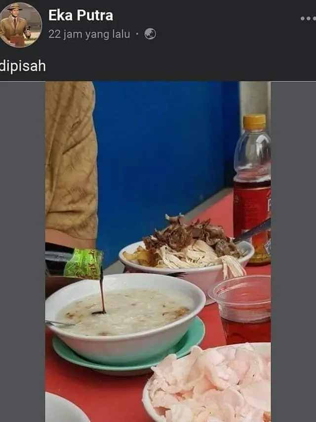 6 Potret Bubur Ayam Dipisah Ini Nyeleneh, Bikin Makan Jadi Ribet