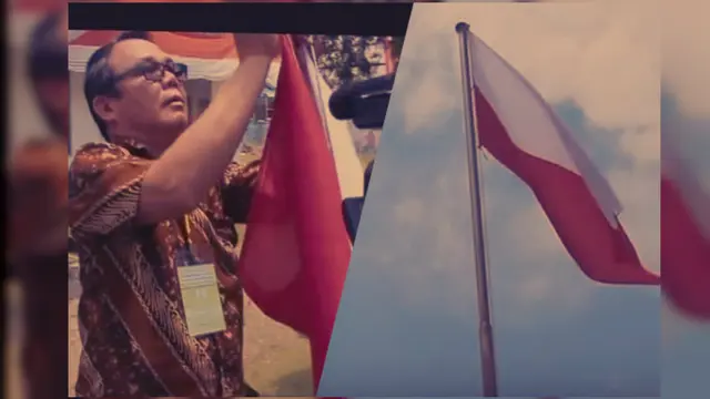 Bendera terbalik di Kantor Dina Pendidikan Nias