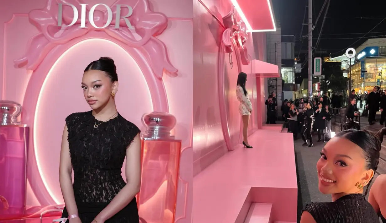 Naura Ayu berkesempatan mengunjungi Dior Pop-Up Store di Tokyo. Tak sekadar store tour, Naura Ayu juga bertemu dengan sang idola, Jisoo BLACKPINK [@naura.ayu]
