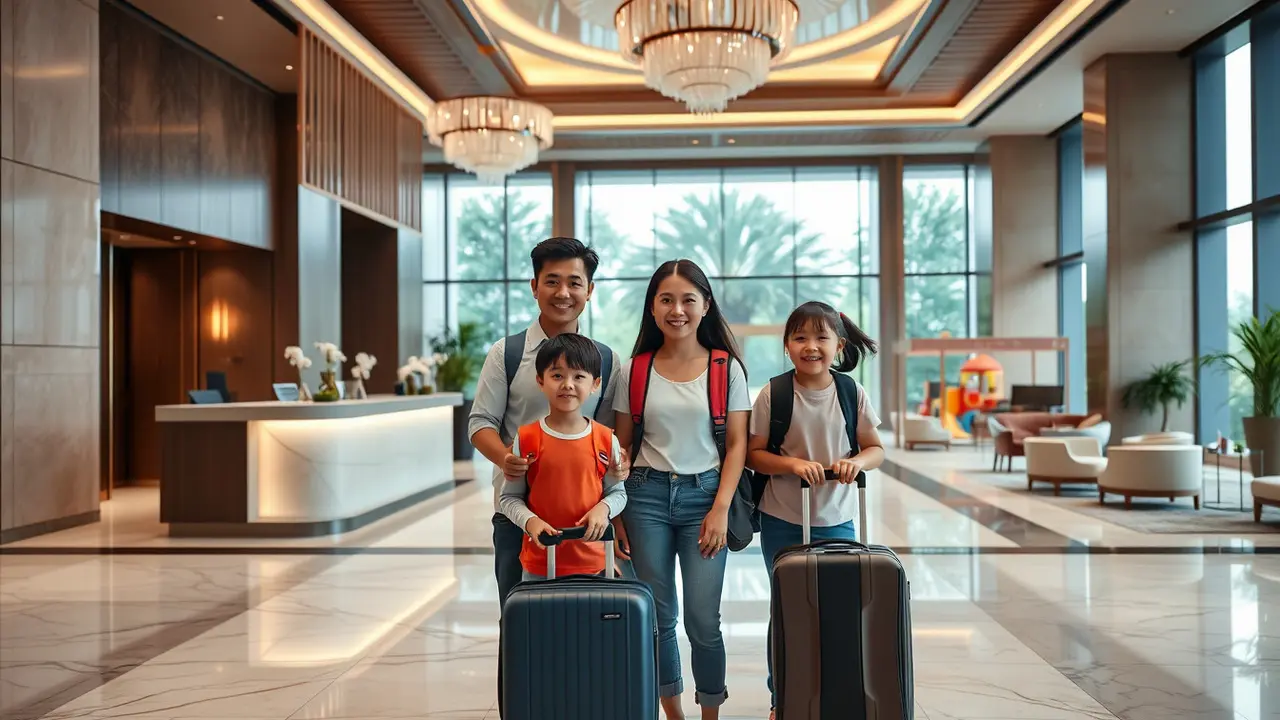 tips menginap di hotel dengan 2 anak