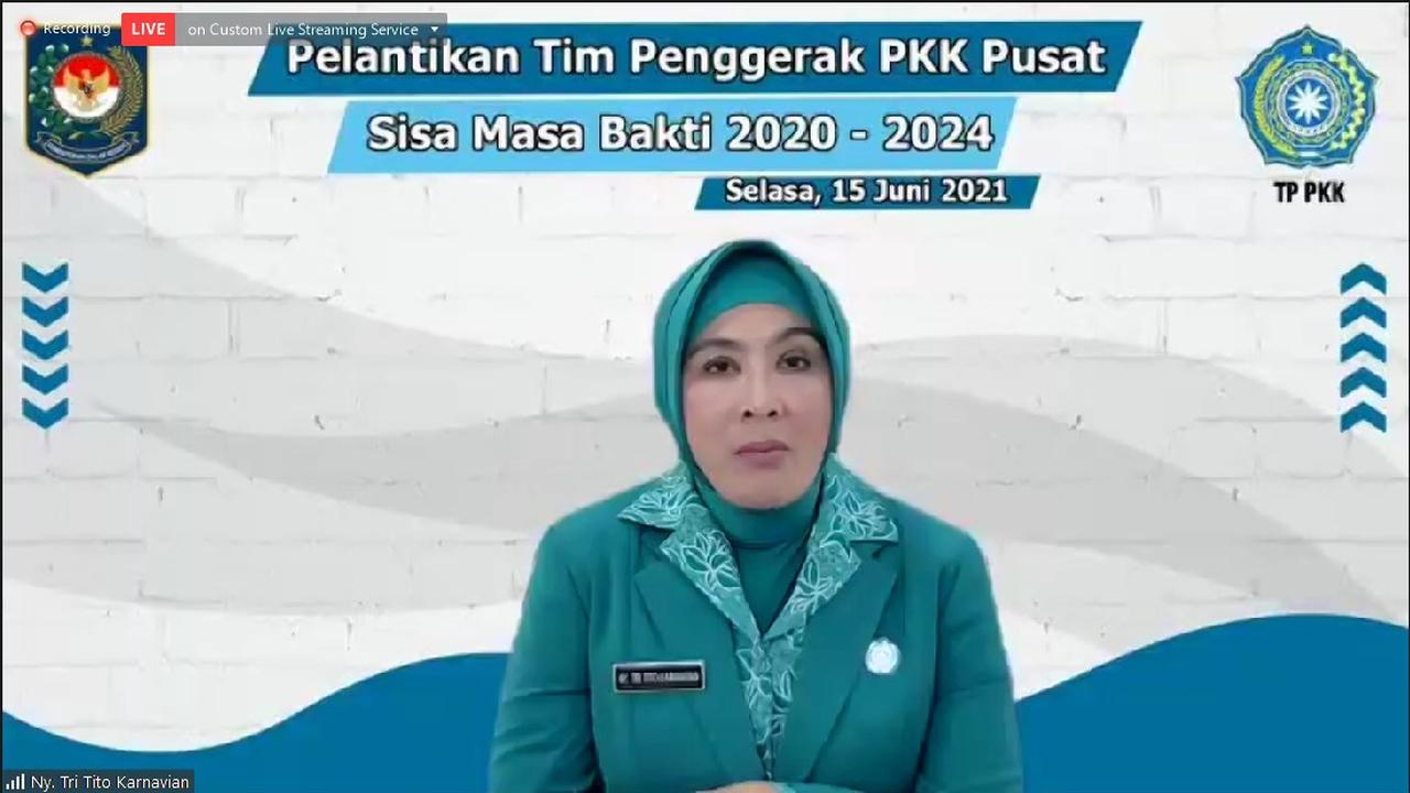 Ketua Umum TP PKK Tekankan Kedisiplinan, Etika, dan Etos Kerja dalam Kelembagaan PKK di Pusat dan Daerah