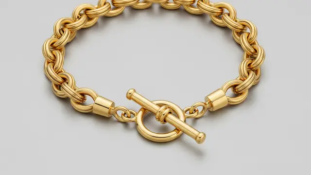Gelang Kabel (Cable Chain) dengan Kunci Toggle