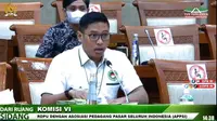 Ketua Umum Asosiasi Pedagang Pasar Seluruh Indonesia (APPSI) Sudaryono dalam Rapat Dengar Pendapat Umum dengan Komisi VI DPR RI, Selasa (14/9/2021).