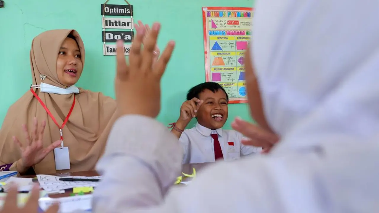 Proses Pelatihan matematika dengan metode “Smart Gasing”  di sekolah (Istimewa)