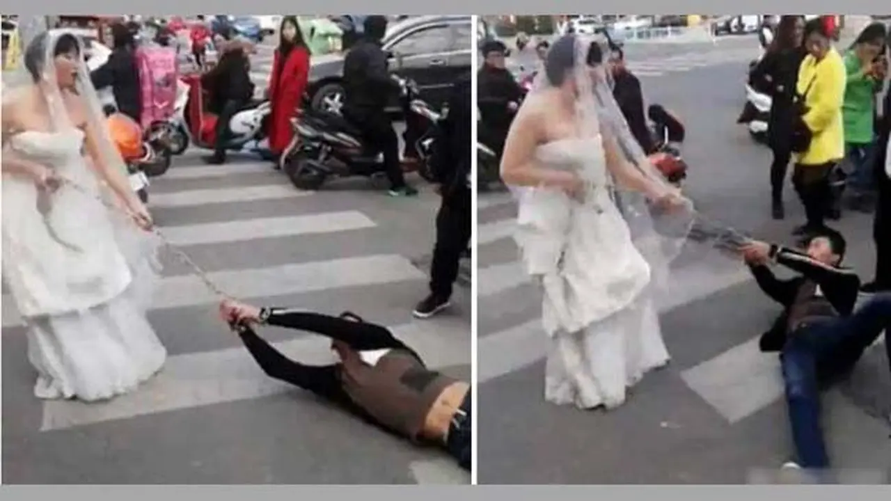 Mempelai Wanita Perlakukan Kekasih Mirip Anjing di Resepsi